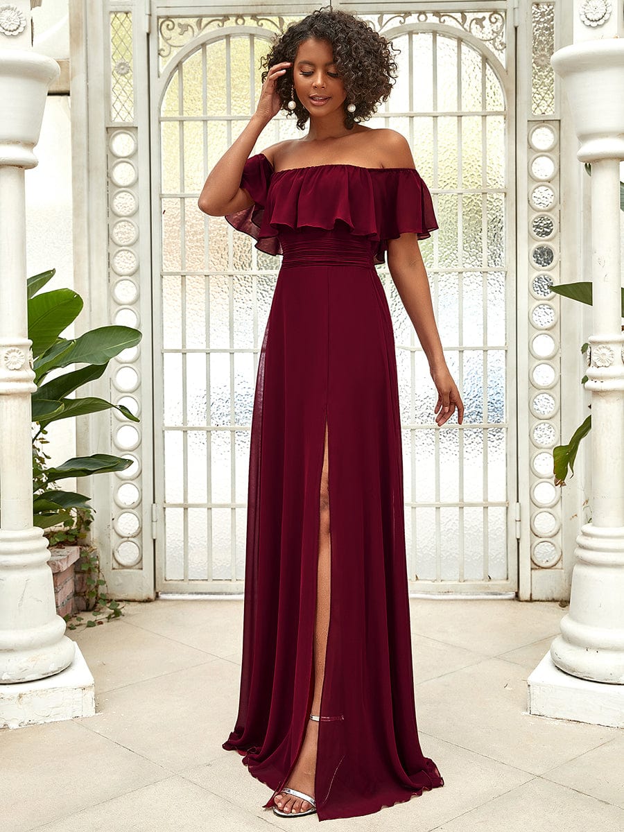 Burgundy Bridesmaid Dresses