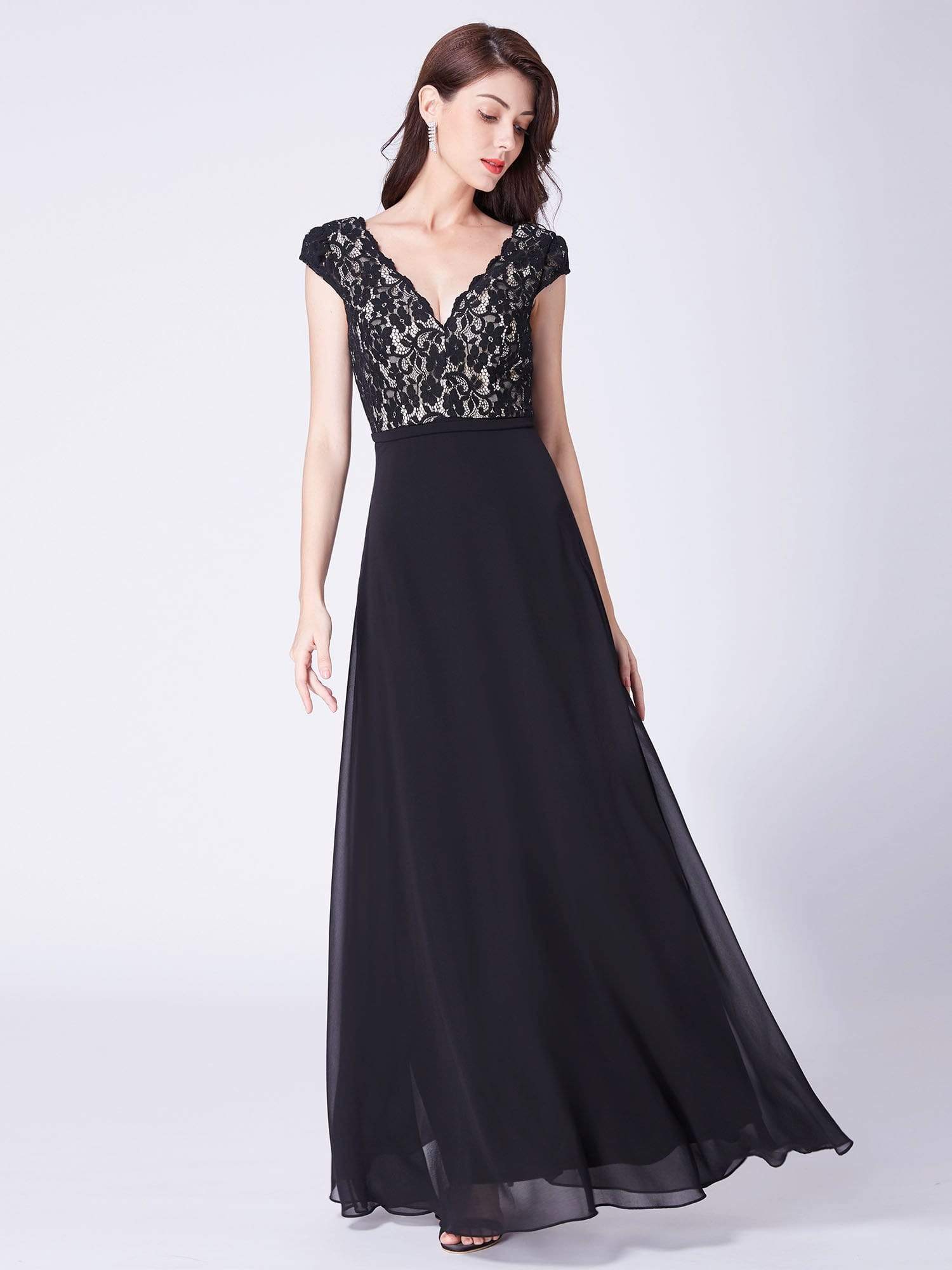 formal dress with cap