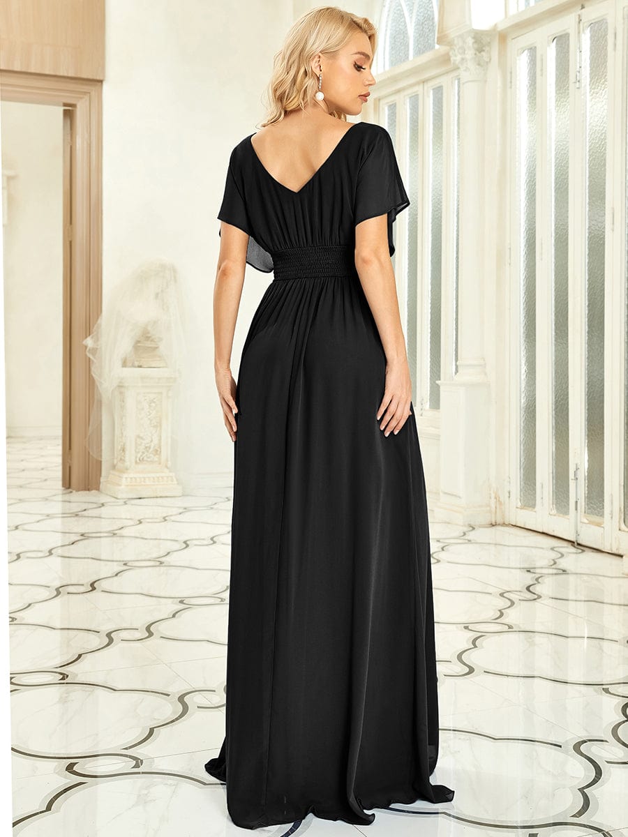 Custom Size Stunning A-Line Empire Waist Chiffon Wedding Guest Dress