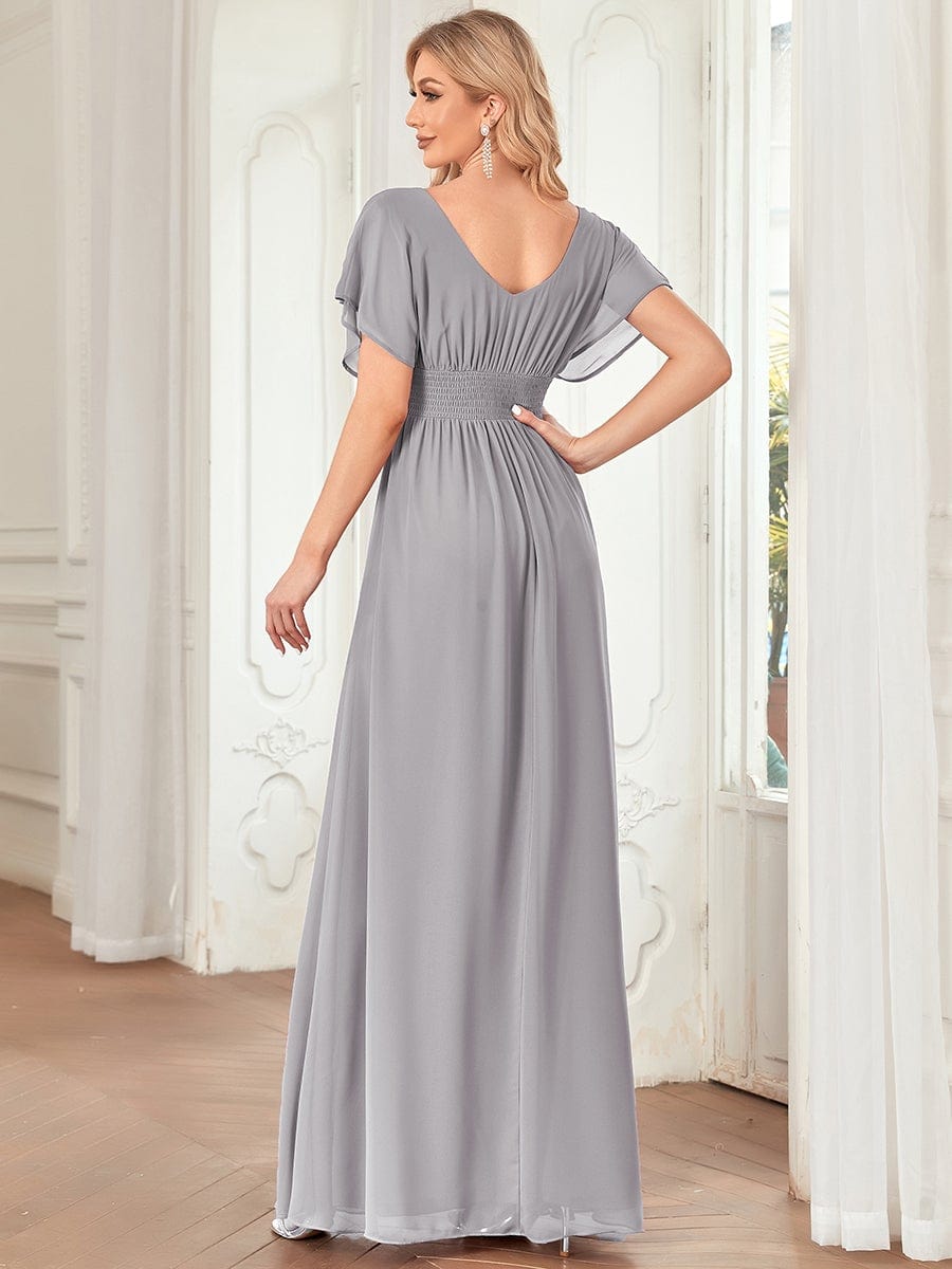 Women's A-Line Empire Waist Chiffon Evening Party Maxi Dress