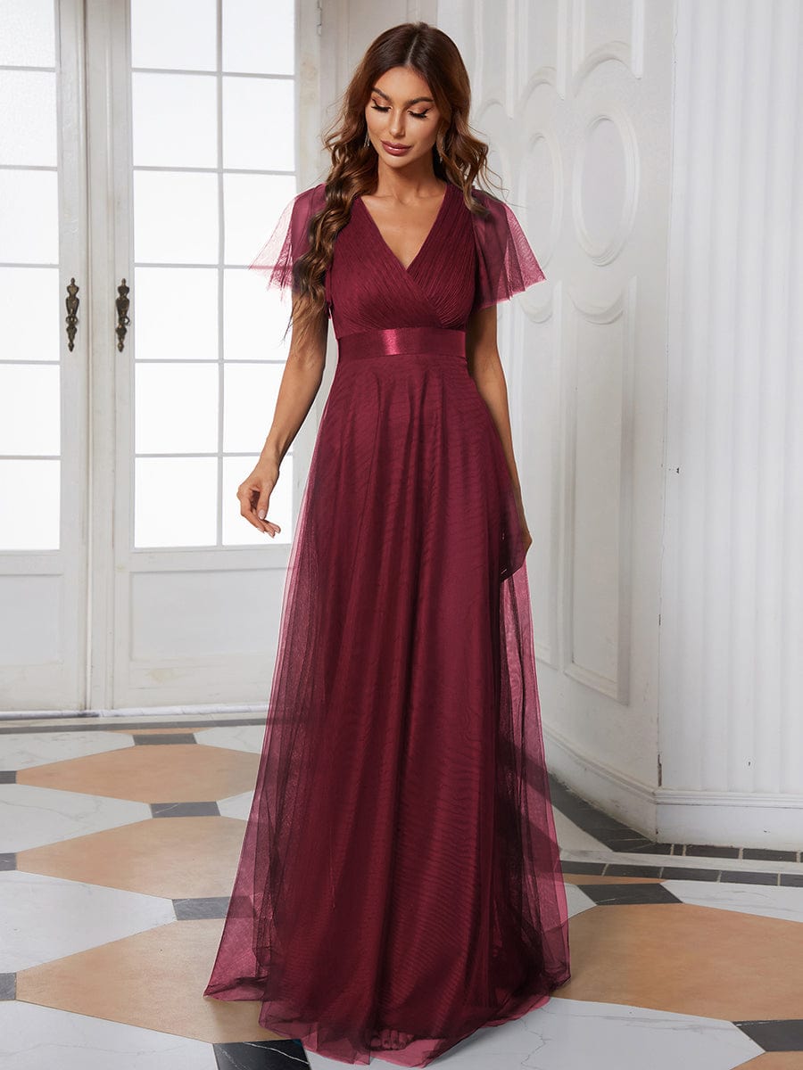 Burgundy Bridesmaid Dresses