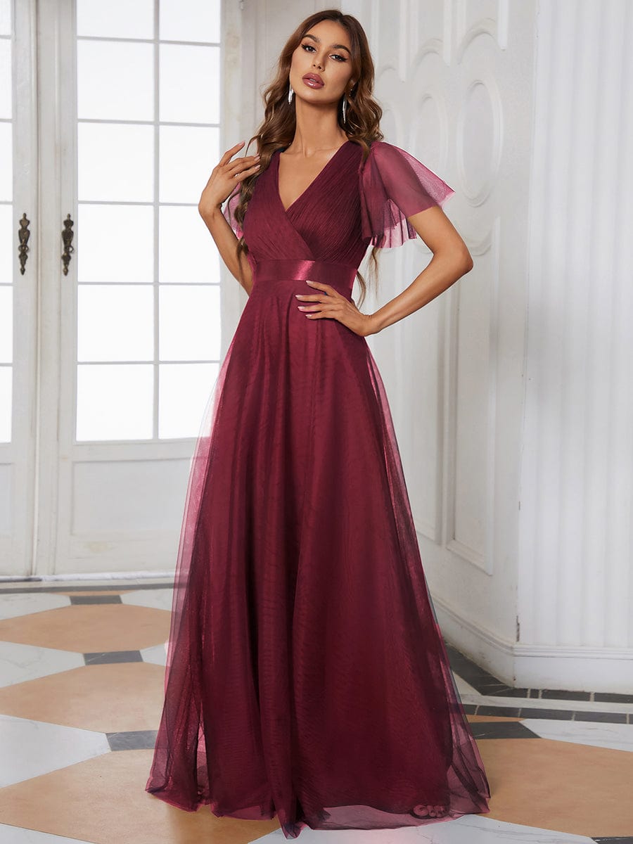 Burgundy Bridesmaid Dresses