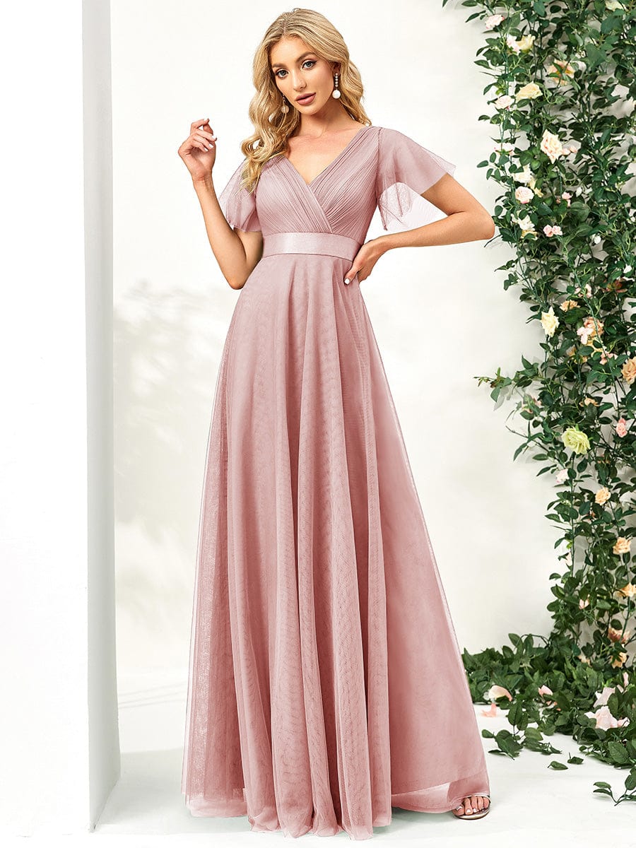 Pink Tulle Bridesmaid Dresses