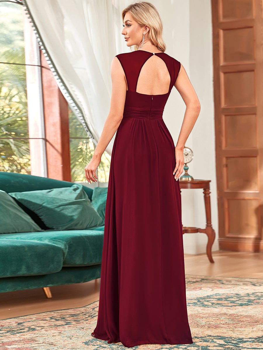 Custom Size Sleeveless Grecian Style Formal Evening Dresses for Women