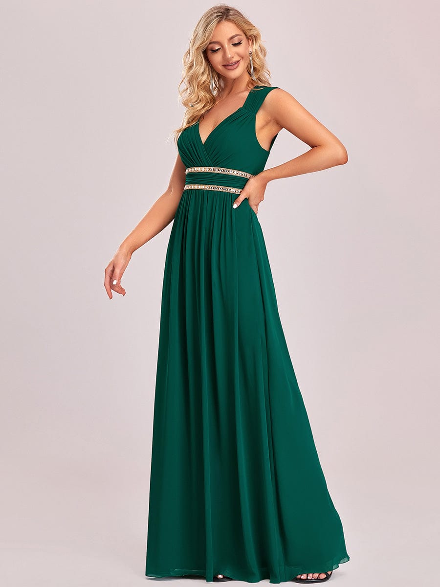 Custom Size Sleeveless Grecian Style Formal Evening Dresses for Women