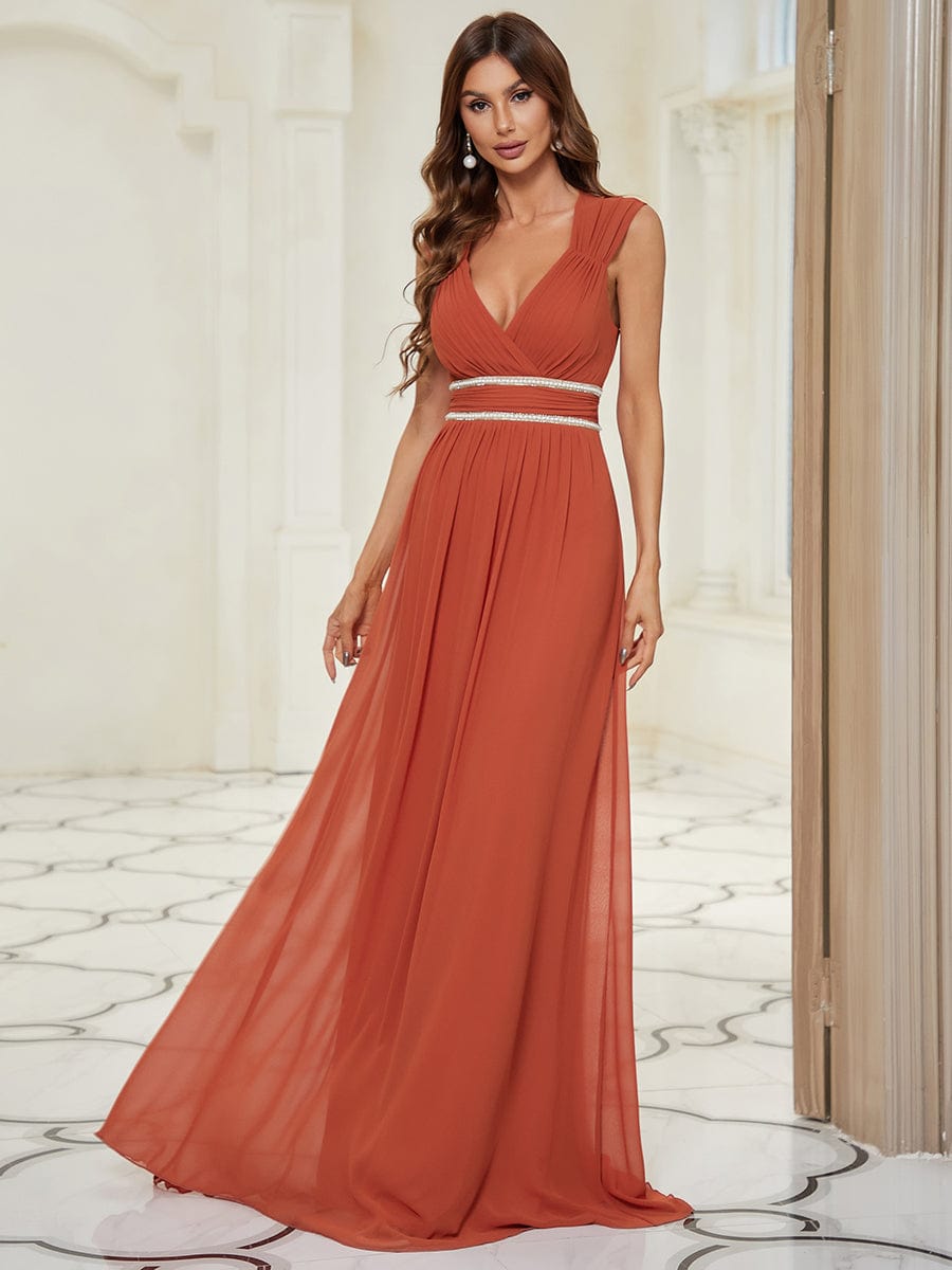 Sleeveless Grecian Style Formal Evening Dresses for Women