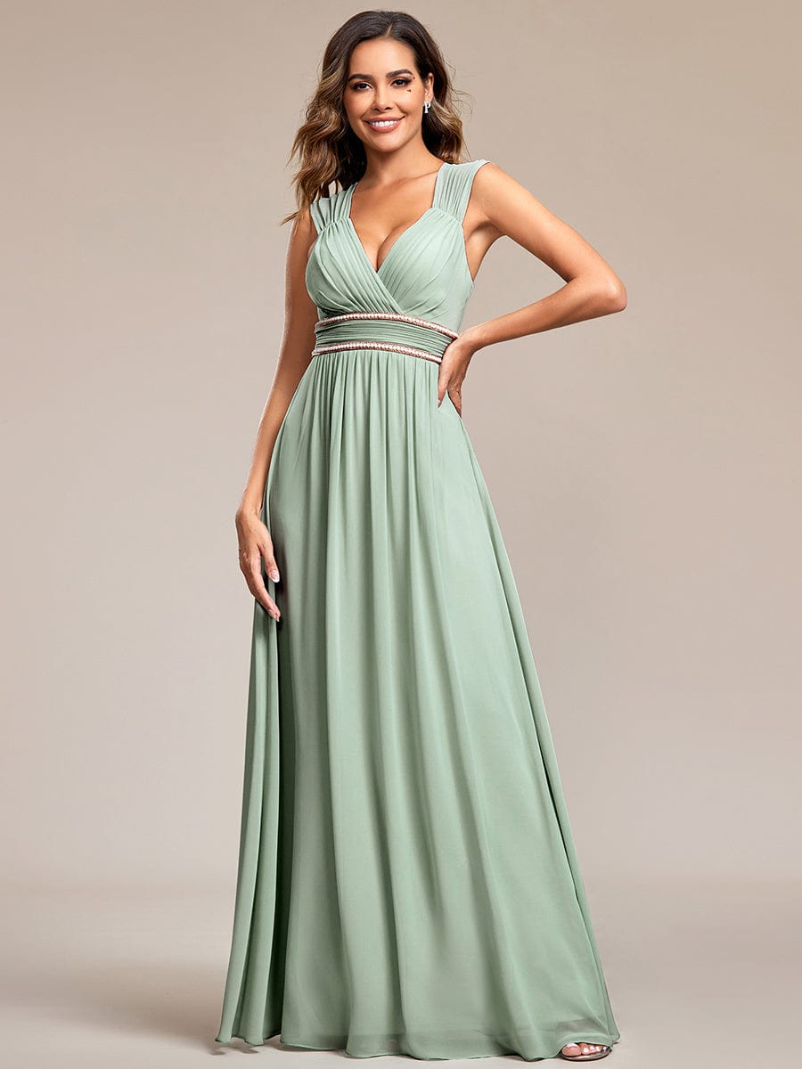 Sleeveless Grecian Style Formal Evening Dresses for Women