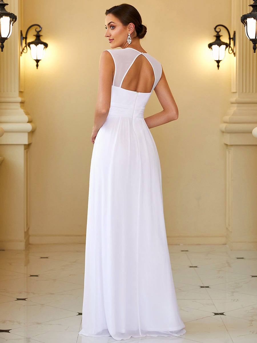 Sleeveless Grecian Style Formal Evening Dresses for Women