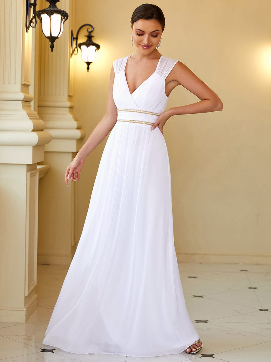 Sleeveless Grecian Style Formal Evening Dresses for Women