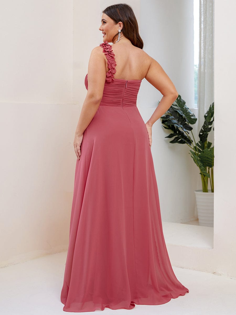 Chiffon One Shoulder Long Bridesmaid Dresses