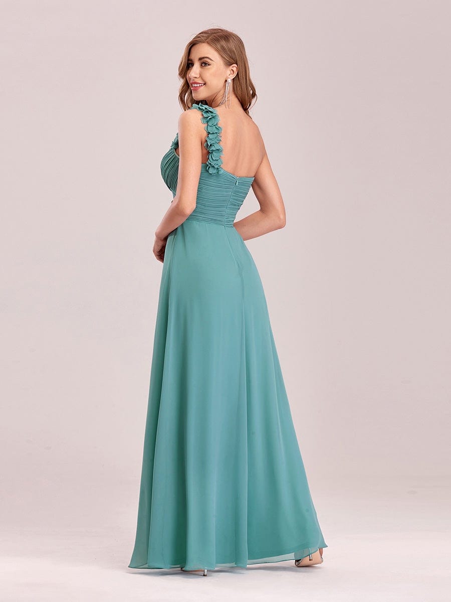 Chiffon One Shoulder Long Bridesmaid Dresses