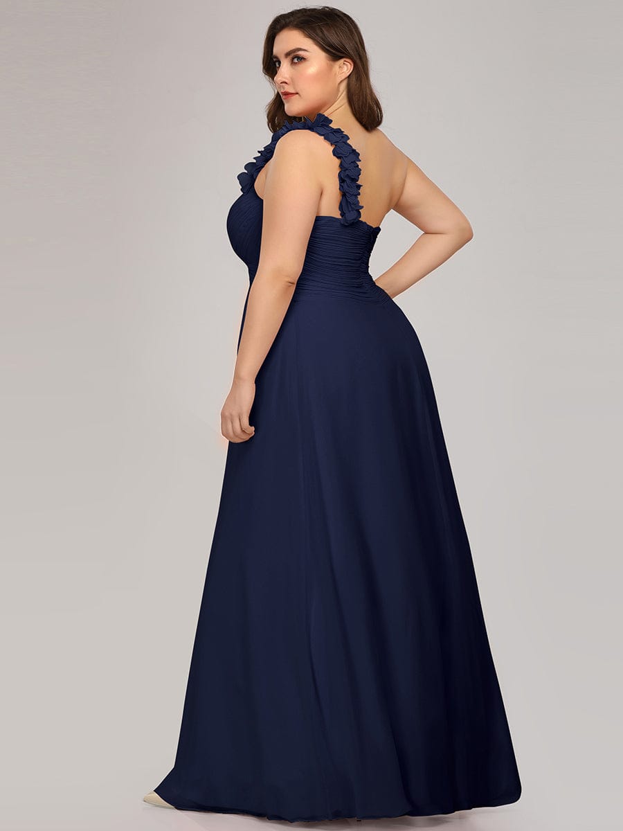 Chiffon One Shoulder Long Bridesmaid Dresses