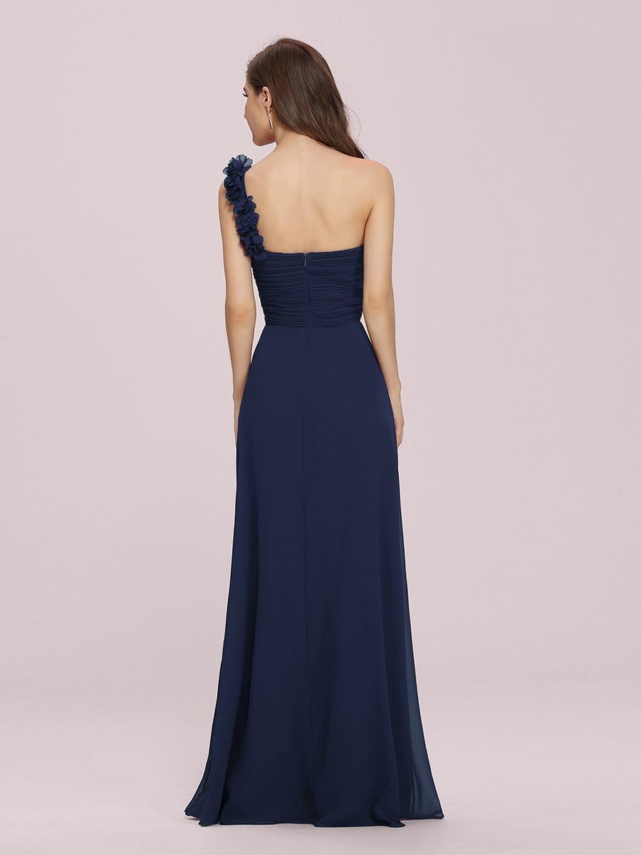 Chiffon One Shoulder Long Bridesmaid Dresses