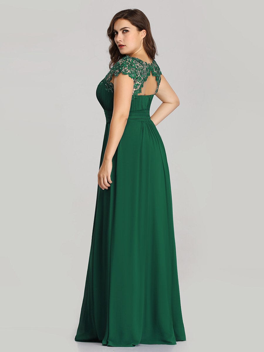 Maxi Long Empire Waist A Line Bridesmaid Dress