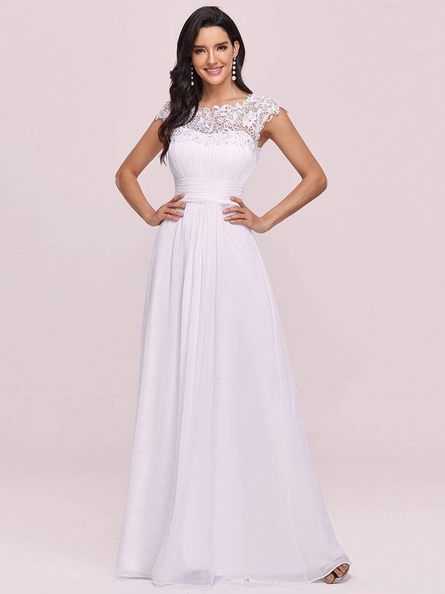 Maxi Long Empire Waist A Line Bridesmaid Dress