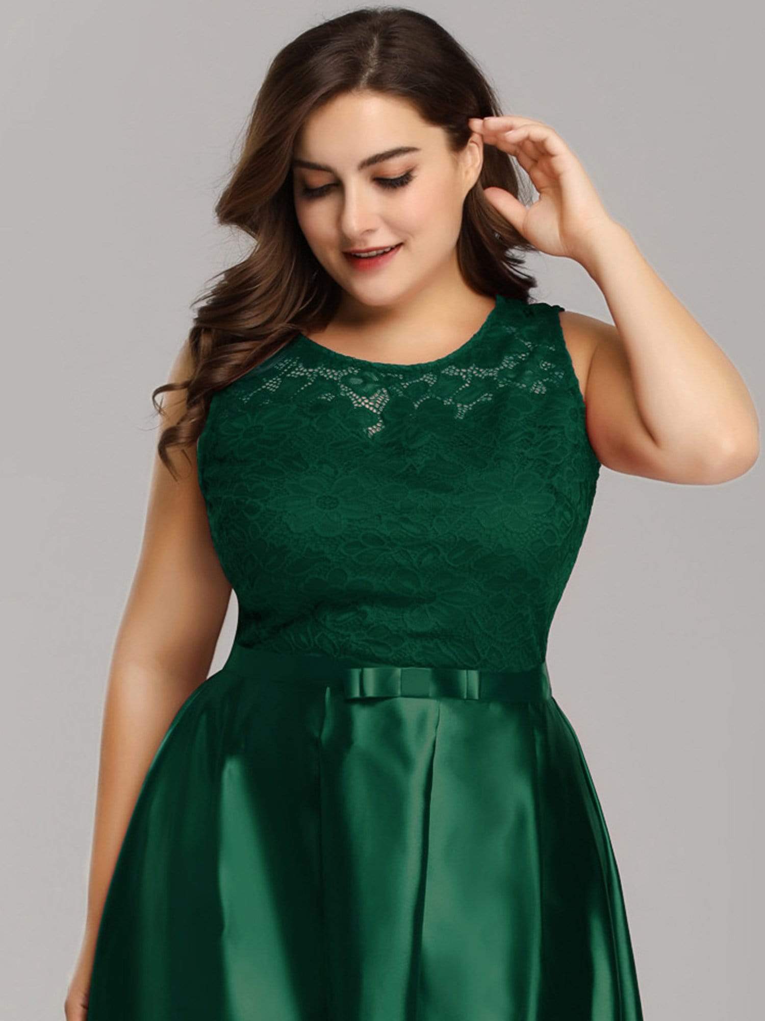 plus size green dresses uk