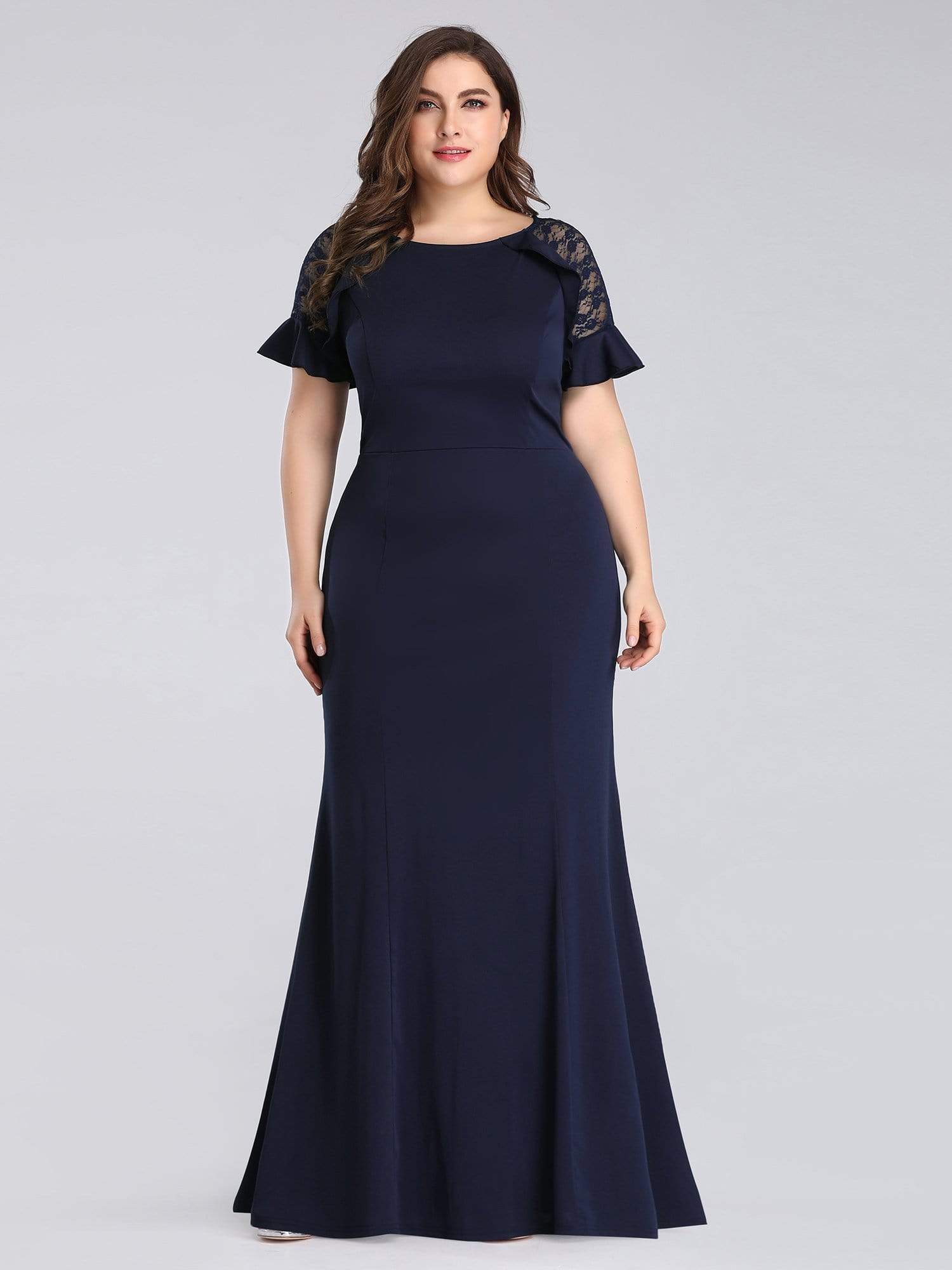 Plus Size Navy Blue Jumpsuit For Wedding Guest / Pin by Alexandra ...