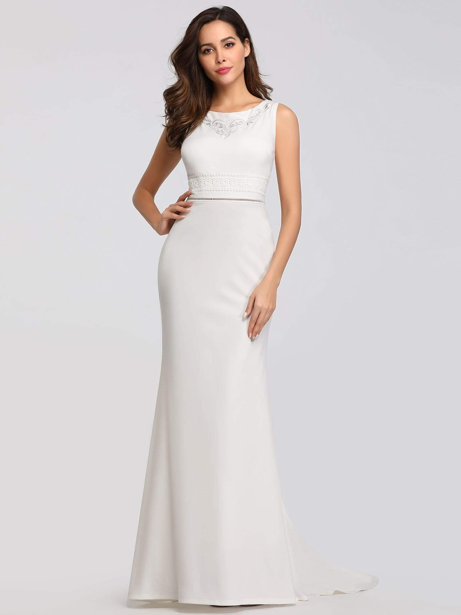 white fishtail dress uk