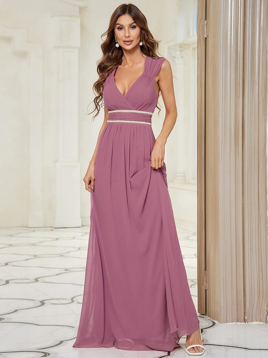 Sleeveless Grecian Style Formal Evening Dresses for Women