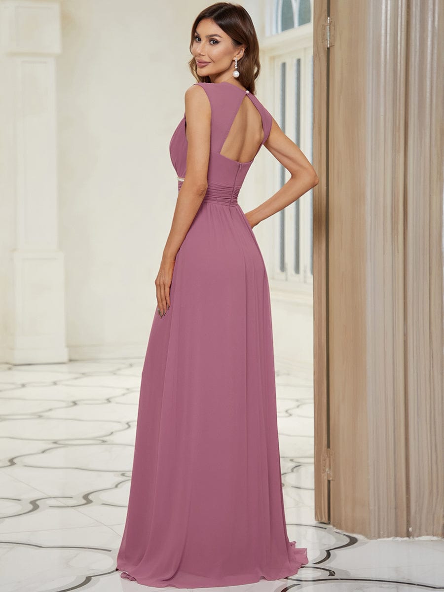 Sleeveless Grecian Style Formal Evening Dresses for Women