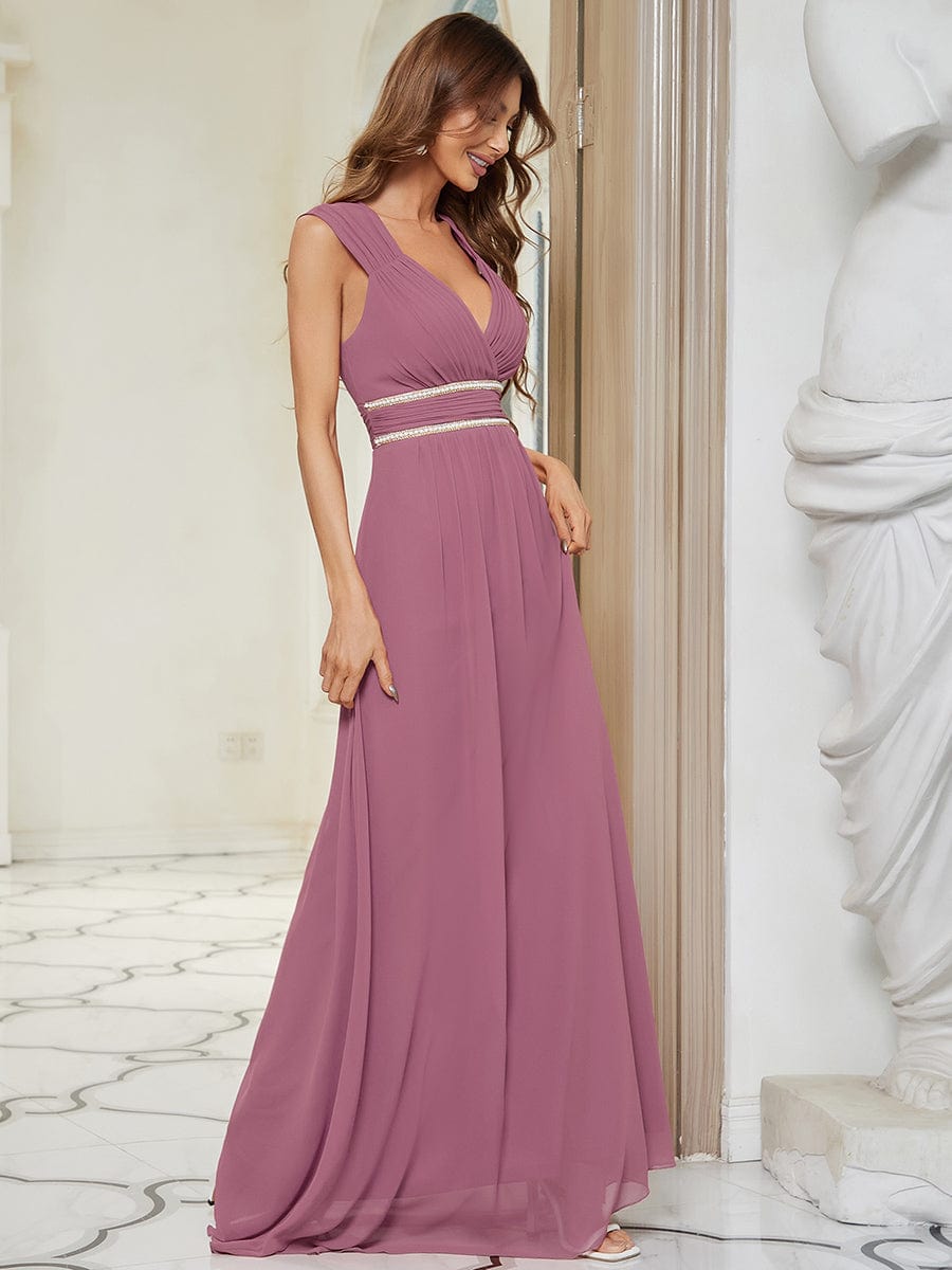 Sleeveless Grecian Style Formal Evening Dresses for Women