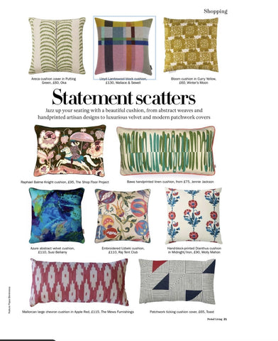 Cushion in Period Living magazine 