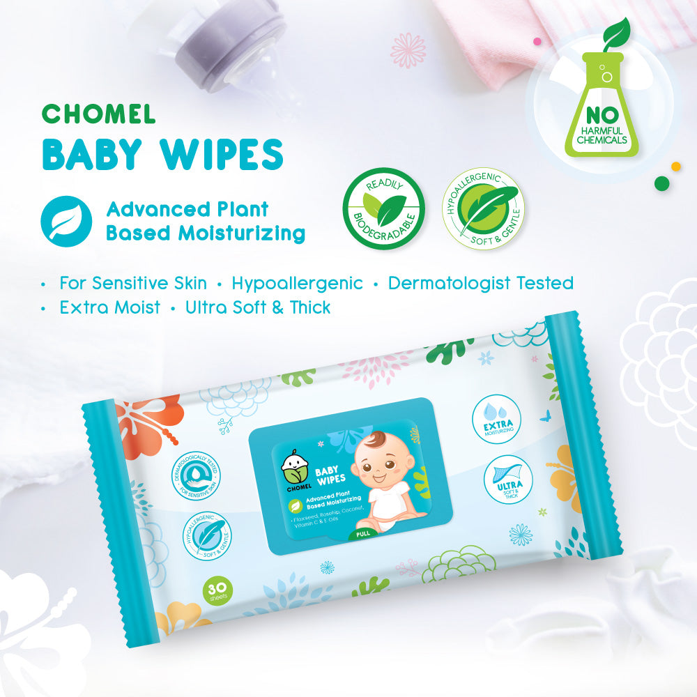 Chomel Baby Wipes 30 Sheets