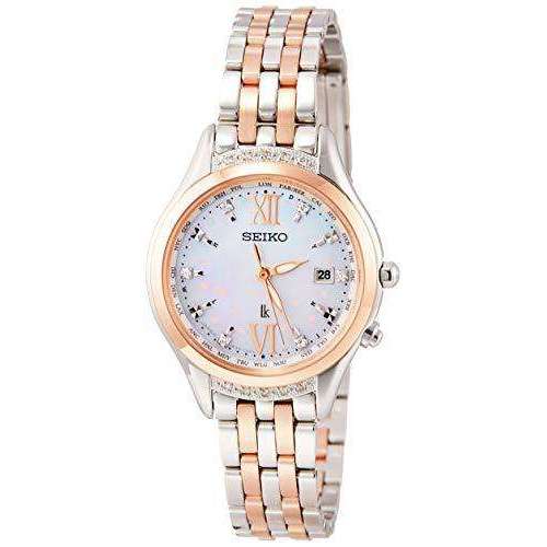 SEIKO LUKIA SOLAR 2020 SAKURA BLOOMING SWAROVSKI CRYSTALS WOMEN