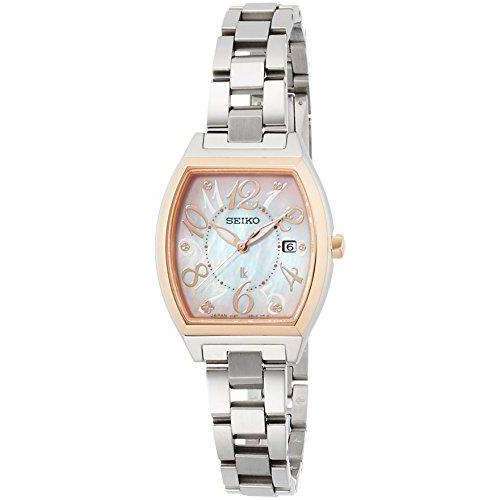 SEIKO LUKIA SOLAR RADIO WAVE SILVER WOMEN WATCH SSVR131