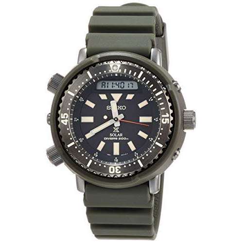 SEIKO PROSPEX PADI SOLAR DIVER ANA-DIGI MEN WATCH SBEQ007 - ROOK JAPAN