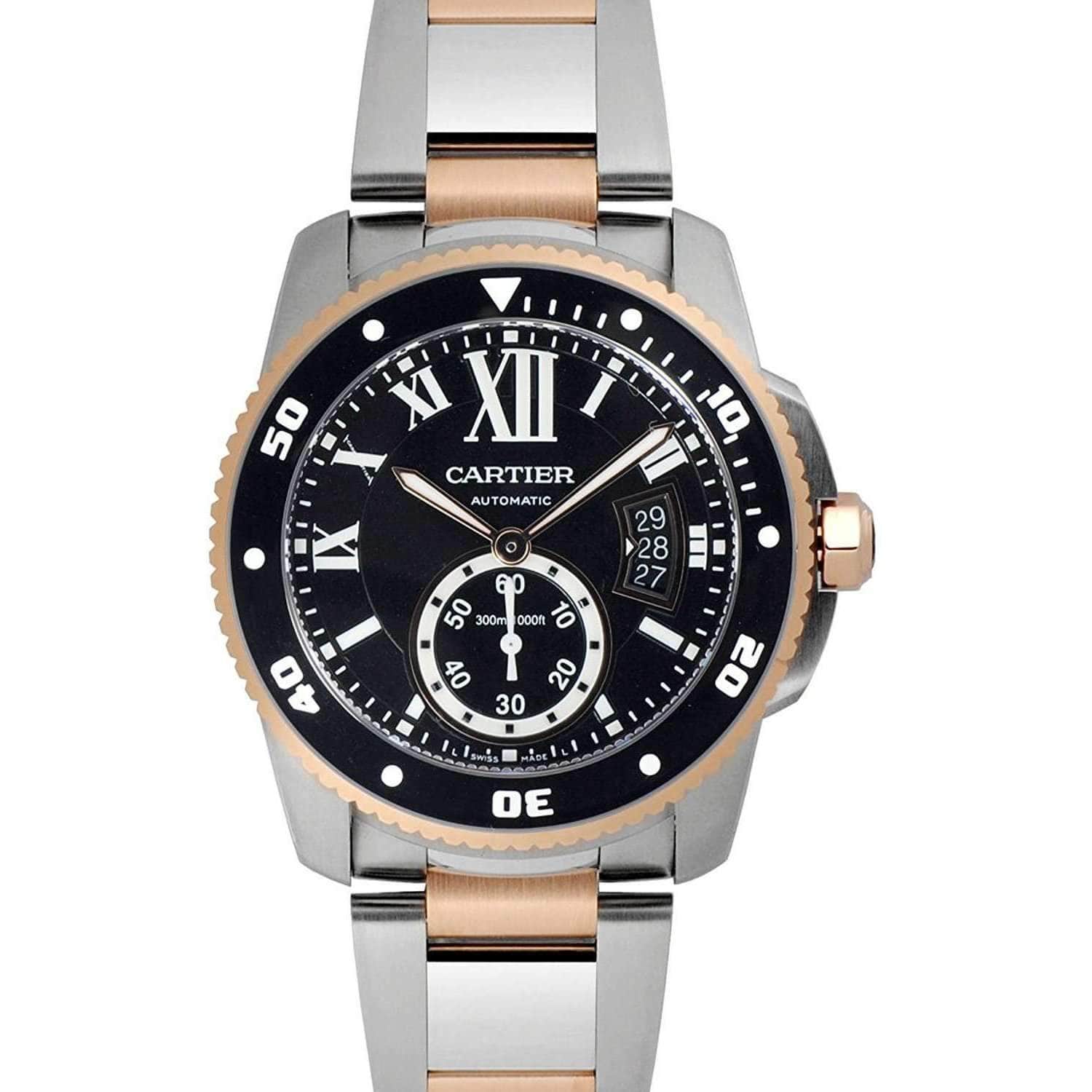 calibre de cartier mens watch