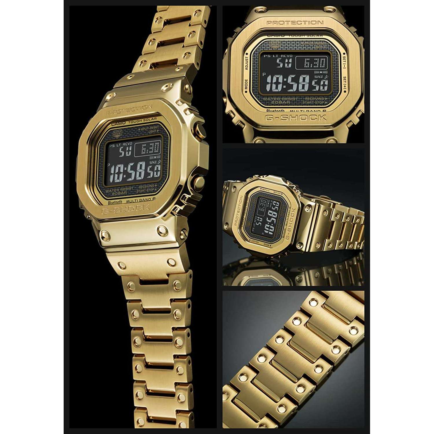 陰山織物謹製 【ソーラー電波】カシオ G-SHOCK GMW-B5000GD-9JF | www