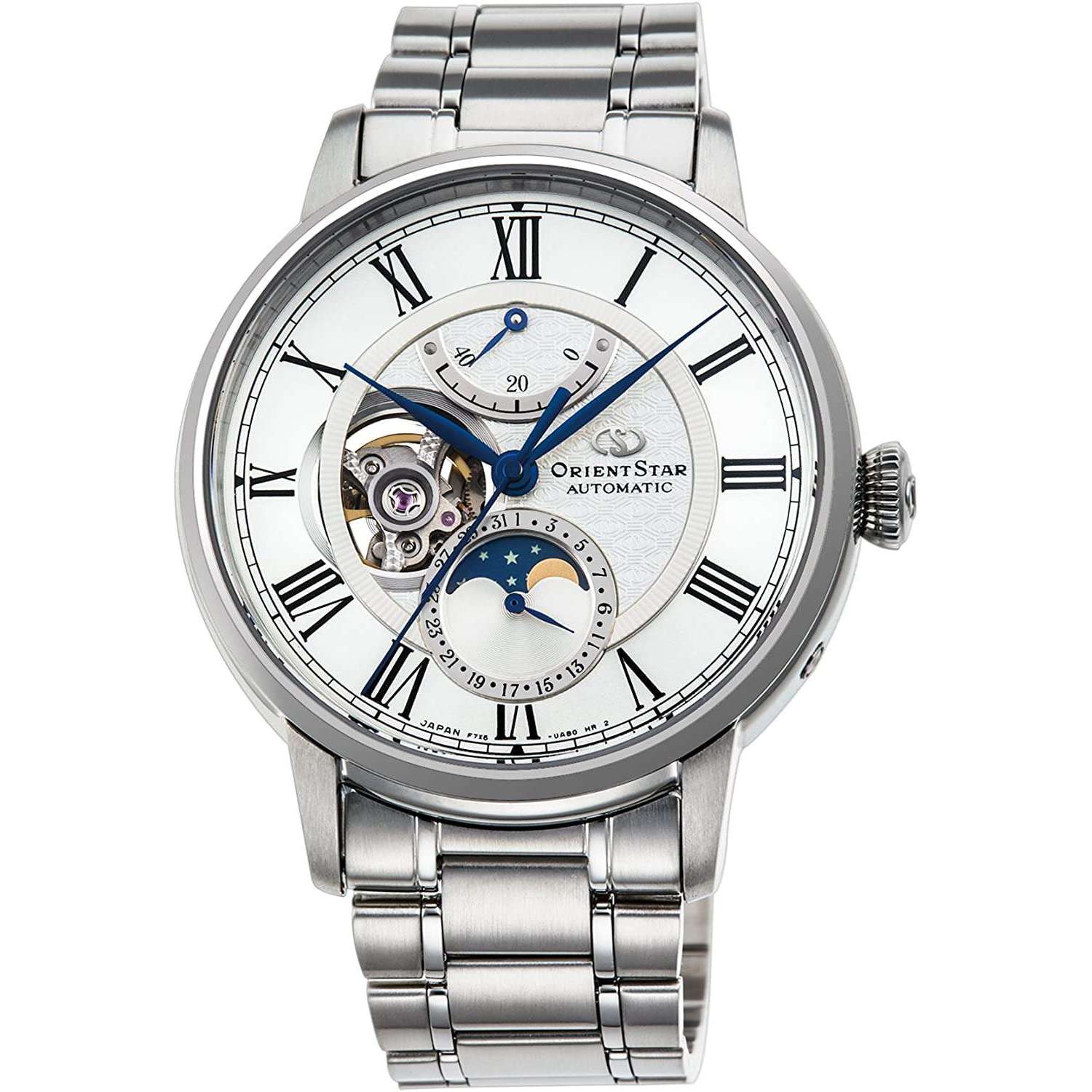 ORIENT STAR CLASSIC COLLECTION MECHANICAL MOON PHASE MEN WATCH RK ...