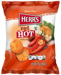 Herrs Red Hot Chips 42/1oz
