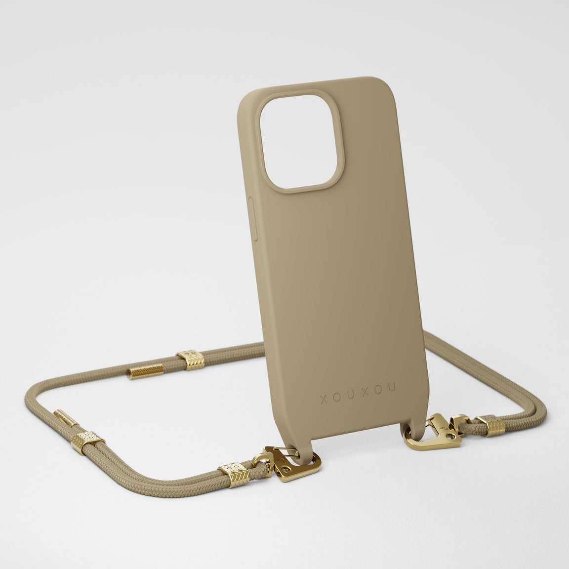 結婚祝い ヘラ ケース レディース 財布 アクセサリー Iphone 11 Case with Strap Wallet Taupe 