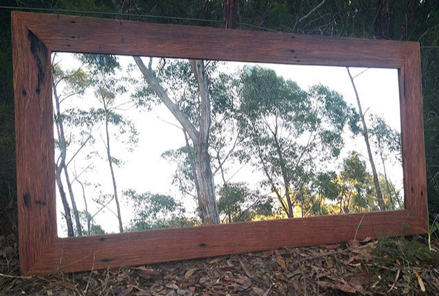 Eco Friendly Handcrafted Recycled Australian Timber Feature Mirror