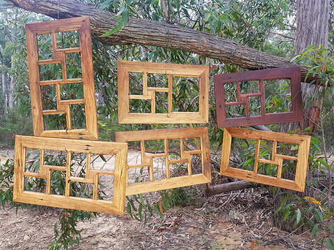 Family Photo Frames made in Australian Eco Friendly Recycled Wood