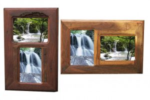 Australian hardwood upcycled 2-opening photo frames handmade