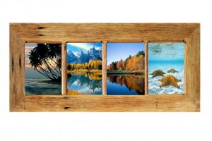 Recycled Timber Australian handcrafted photo frames for 4 images