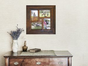 Square-Picture-Frame-for-4-photos-made-in-Australia-using-Eco-Friendly-Recycled-Wood.