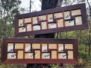 Large recycled red gum Timber multi opening collage frames Australia