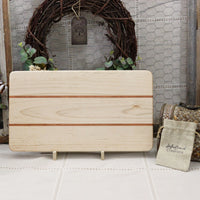 Maple Wood Cutting Board With Symmetrical Cherry Inlay