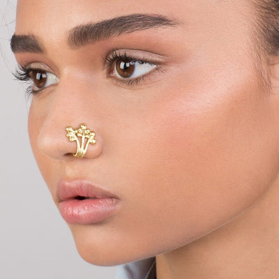 14k Gold Celtic Cross Faux Nose Ring – Shirli's Jewelry