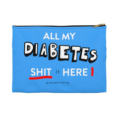 All my diabetes shit diabetes bag