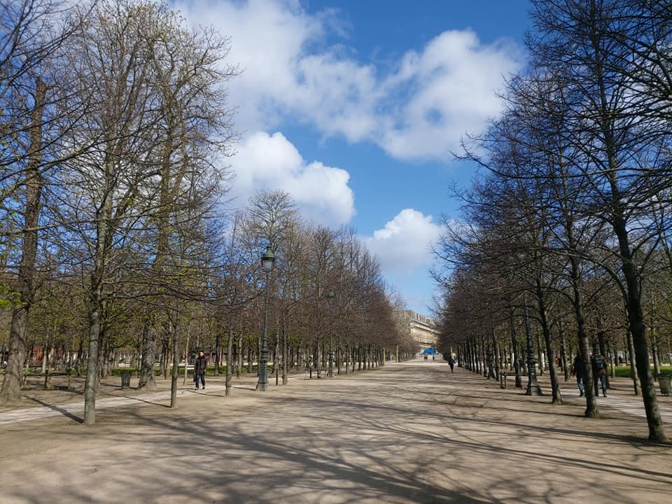The empty Paris park - March 2020