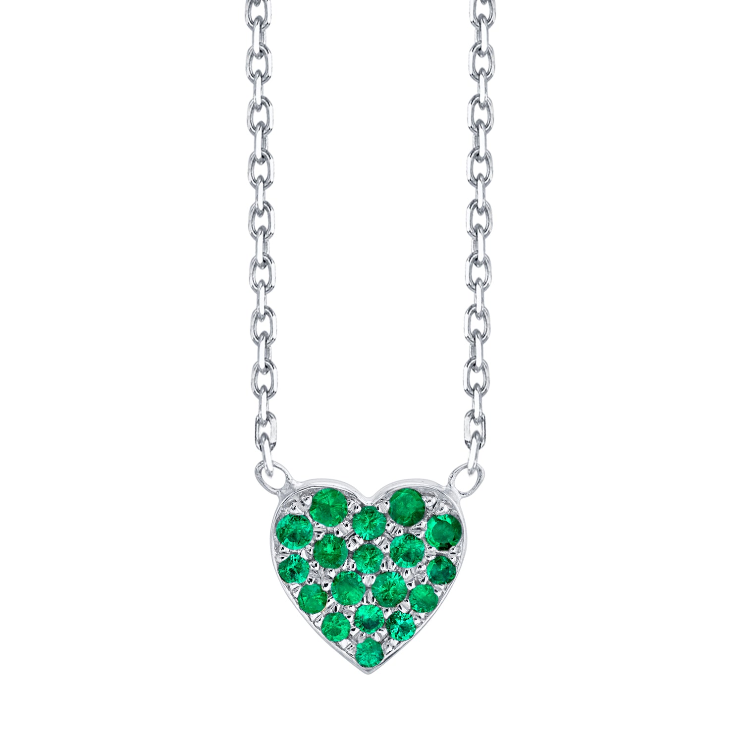 Emerald Heart Pendant - Designer Necklace - Catherine Bell Jewelry – CBJ