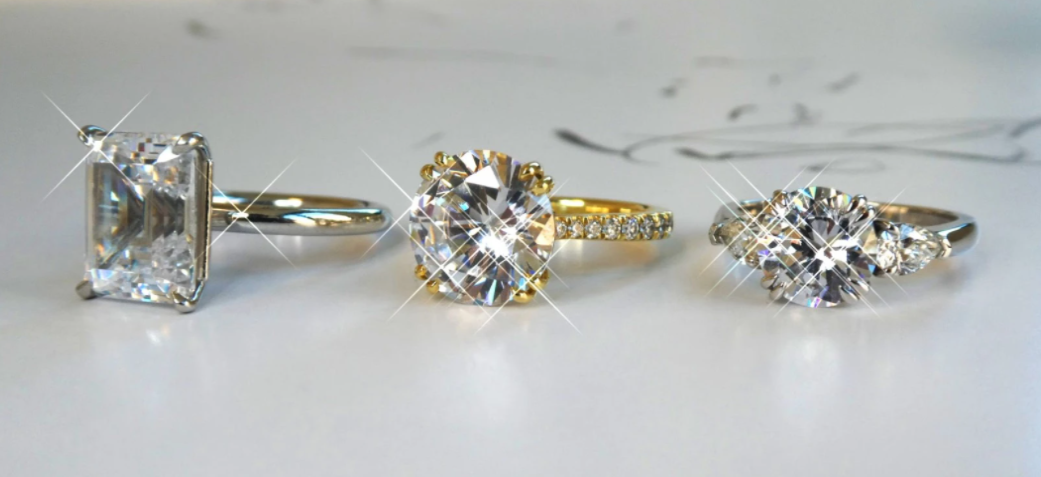 Selena Extraordinary Blue Sapphire & Diamond Engagement Ring – Dana ...