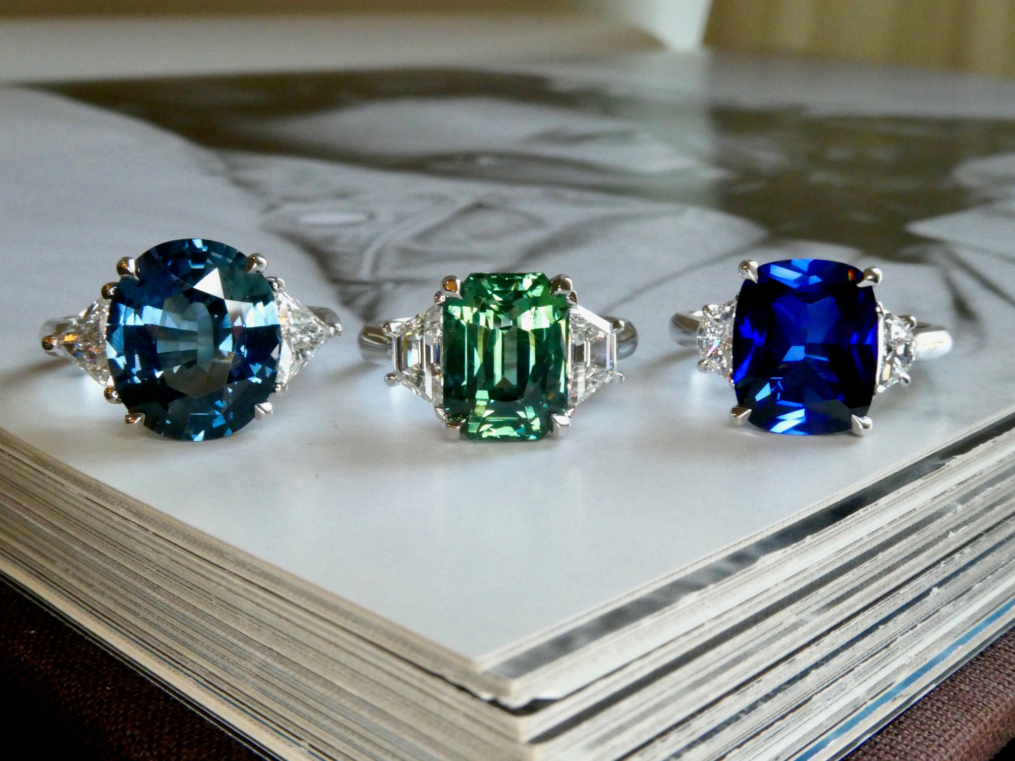 September 2021 Ready to Ship Sapphire Rings