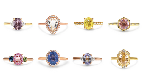 The Aura of Sapphire new designs from Dana Walden Bridal Jewelry - sapphire fine jewelry and engagement rings