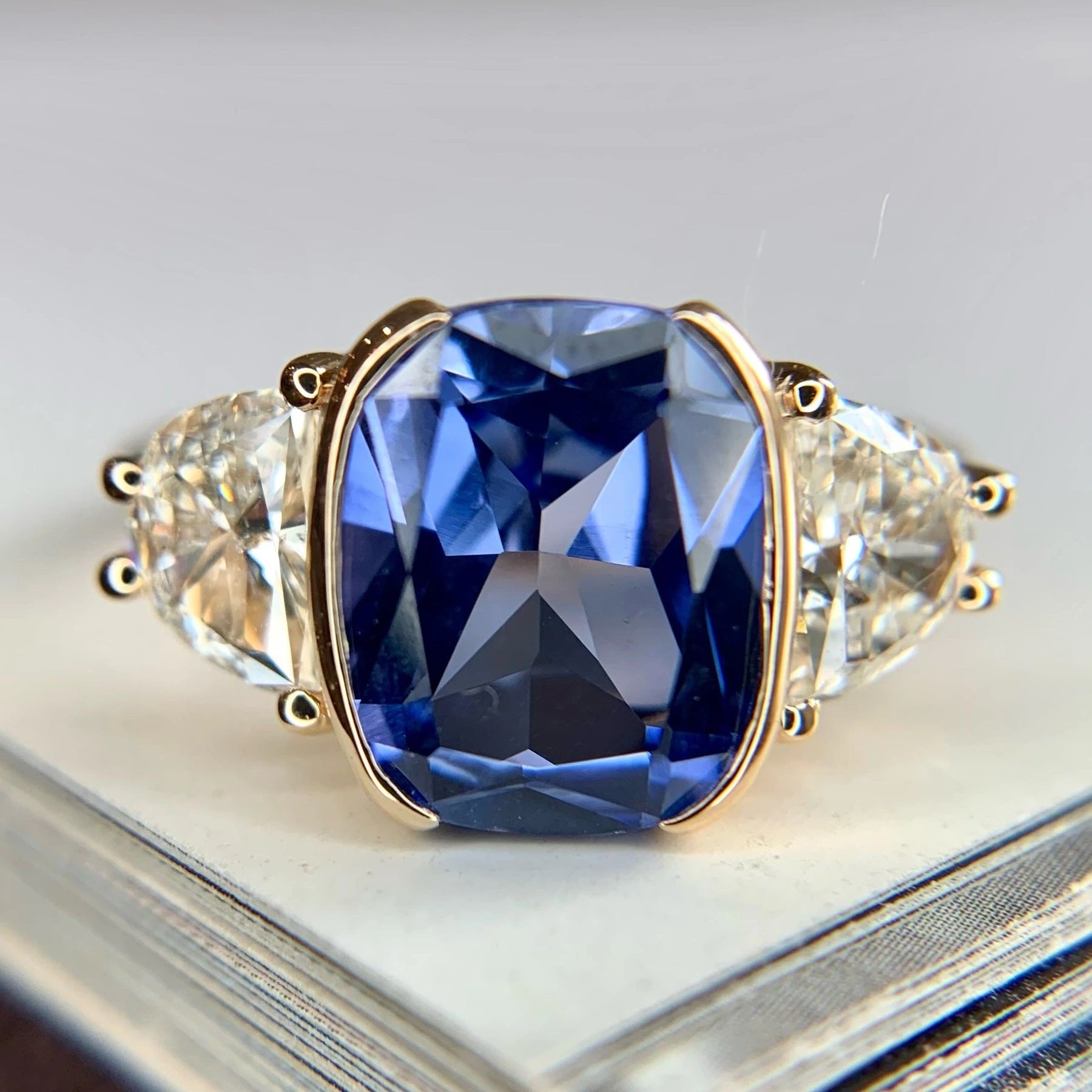 New sapphire engagement ring design- DANA WALDEN NEW YORK CITY